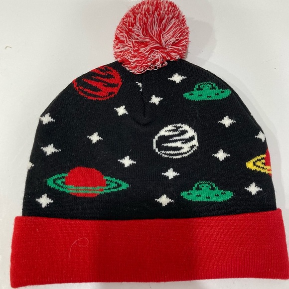 Just Believe Unicorn Santa Galaxy Aliens Stockinf Cap glove set - OS - lights up - Picture 8 of 11